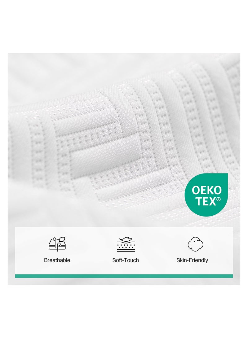 Novilla 160×200 cm Mattress, 10 Inch Gel Memory Foam King Size Mattress for Cool Night & Pressure Relief, Medium Firm Bed, Bliss - Image 4